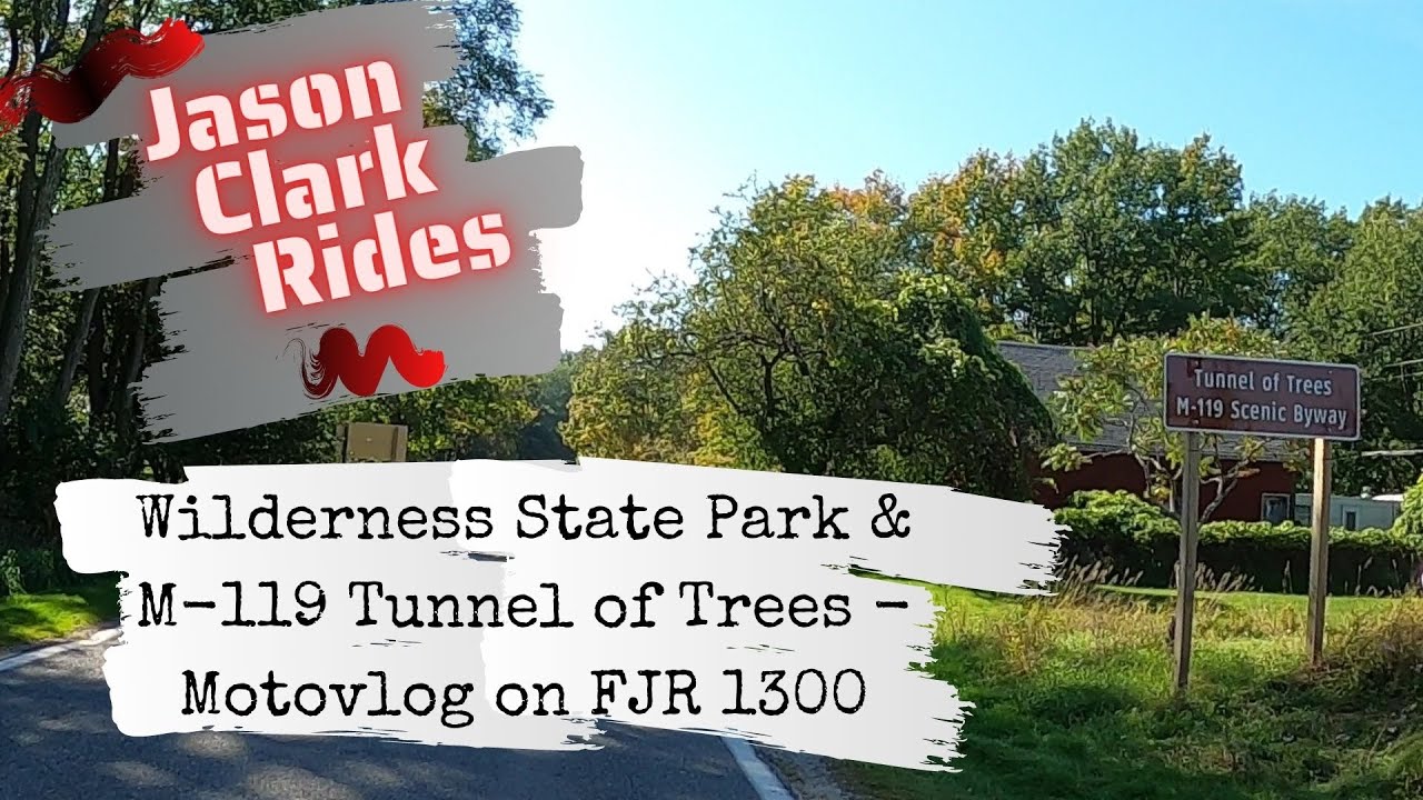 Michigan Travel Wilderness State Park & M-119 Tunnel of Trees Scenic Byway Rider Motovlog on Fjr1300