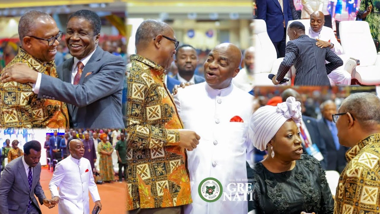 Bishop Oyedepo Ministration With Peter Obi At 18th PFN Conference Glory Dome Abuja