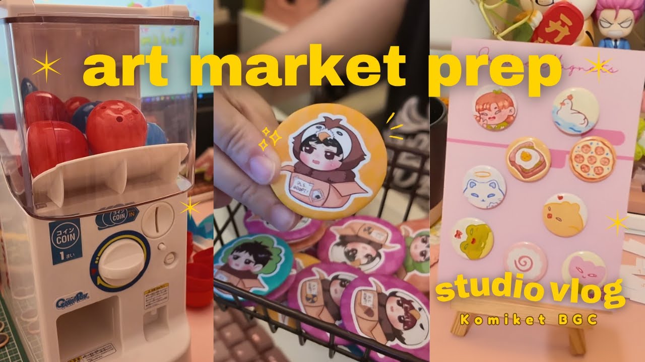 Studio Vlog: Art Market Prep | Komiket BGC