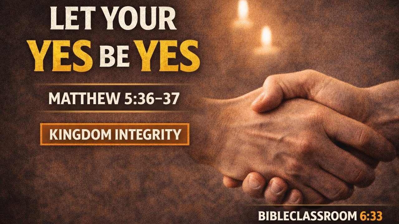 Let Your Yes Be Yes | Kingdom Integrity | Matthew 5:36&ndash;37 Explained Simply 
