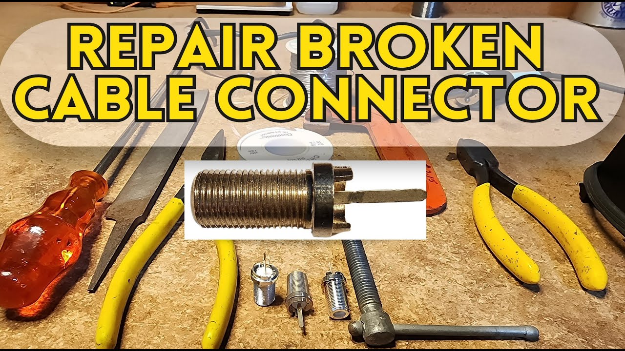 TV Repair Replacing broken cable connector