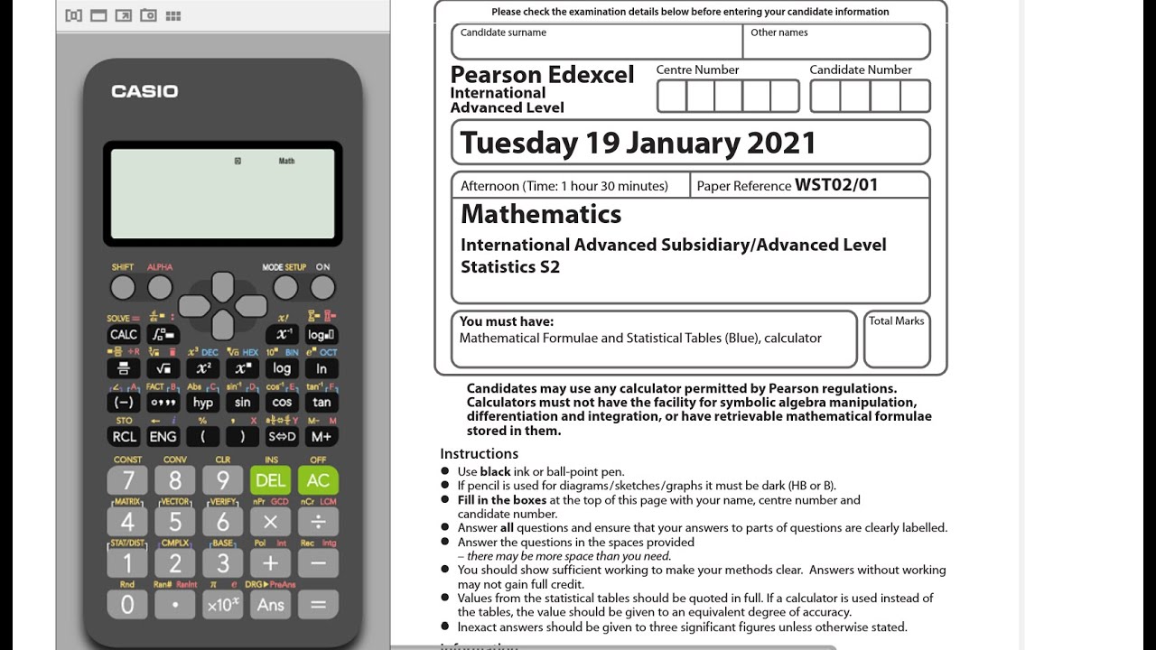 Edexcel IAL S2 WST02 January 2021 Paper full discussion (Y13 Further Math)