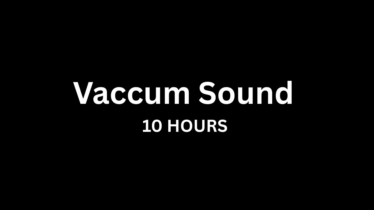 Vacuum Sound | Black Screen | White Noise for Relaxation & Sleep