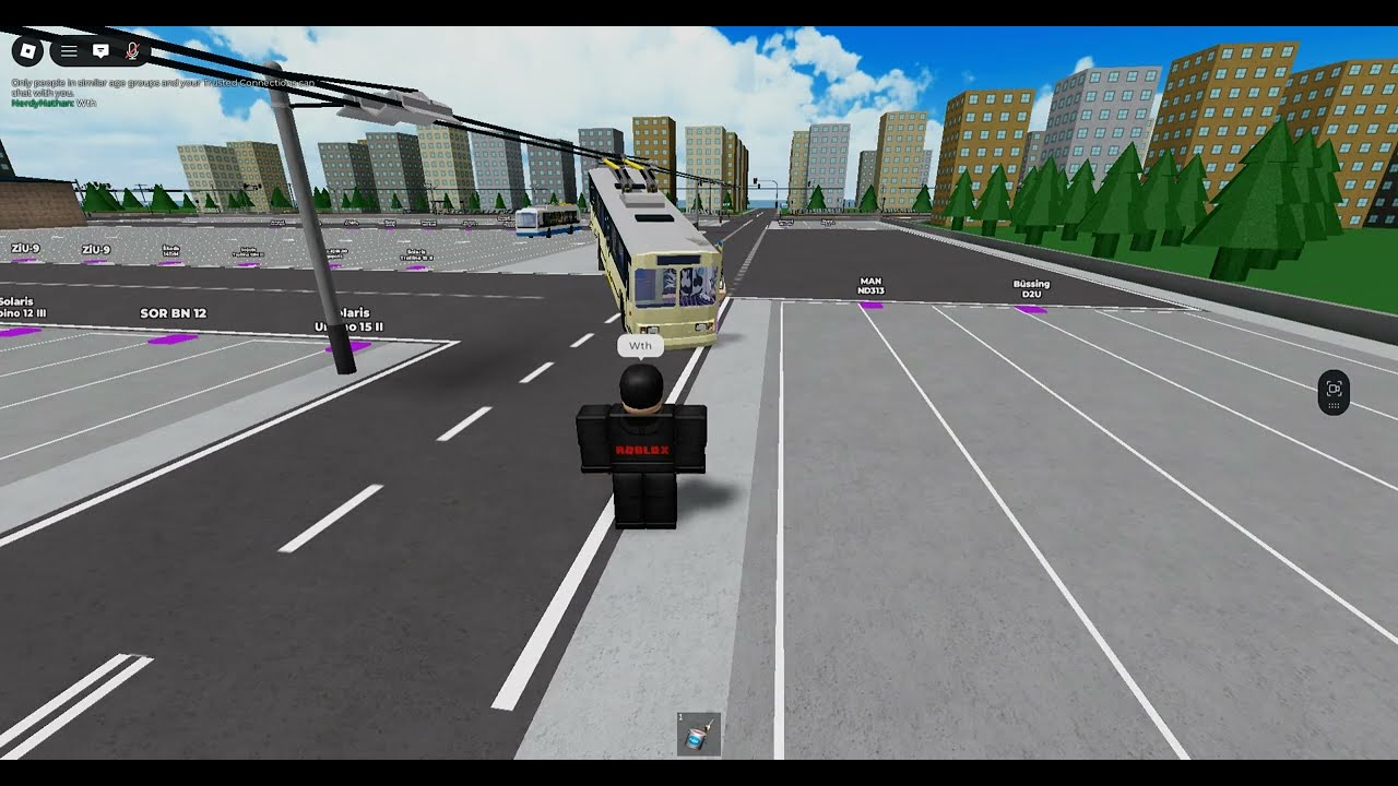 Flying Trolley Bus in Nid's Buses and Trams