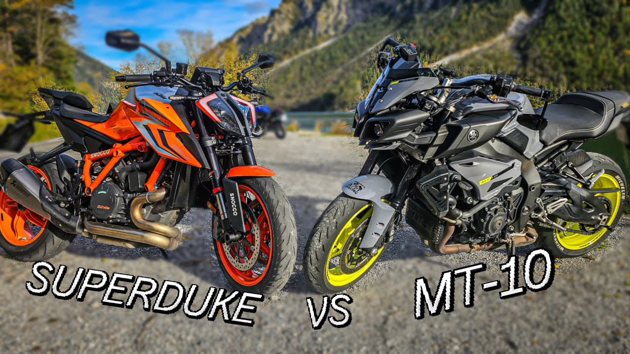 KTM SUPERDUKE 1290R VS YAMAHA MT10 der Direktvergleich