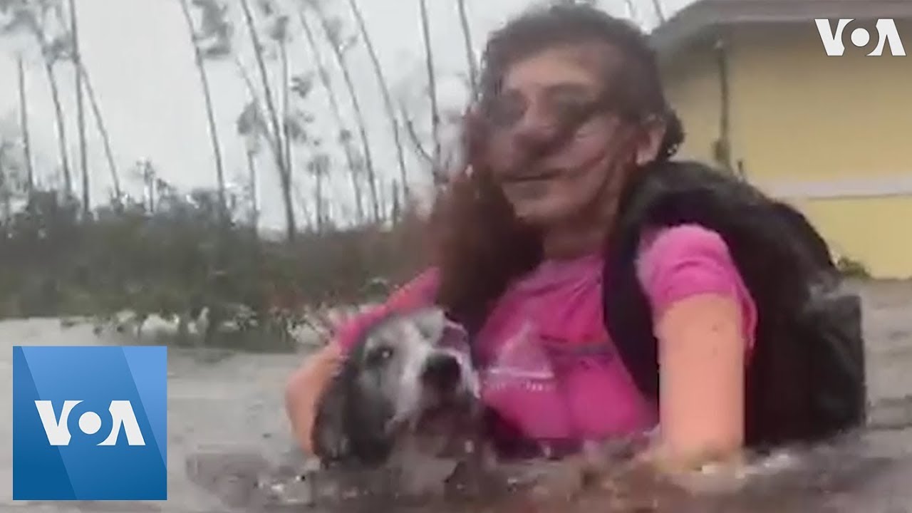 Bahamas Residents Chest-Deep in Hurricane Dorian Flood Waters