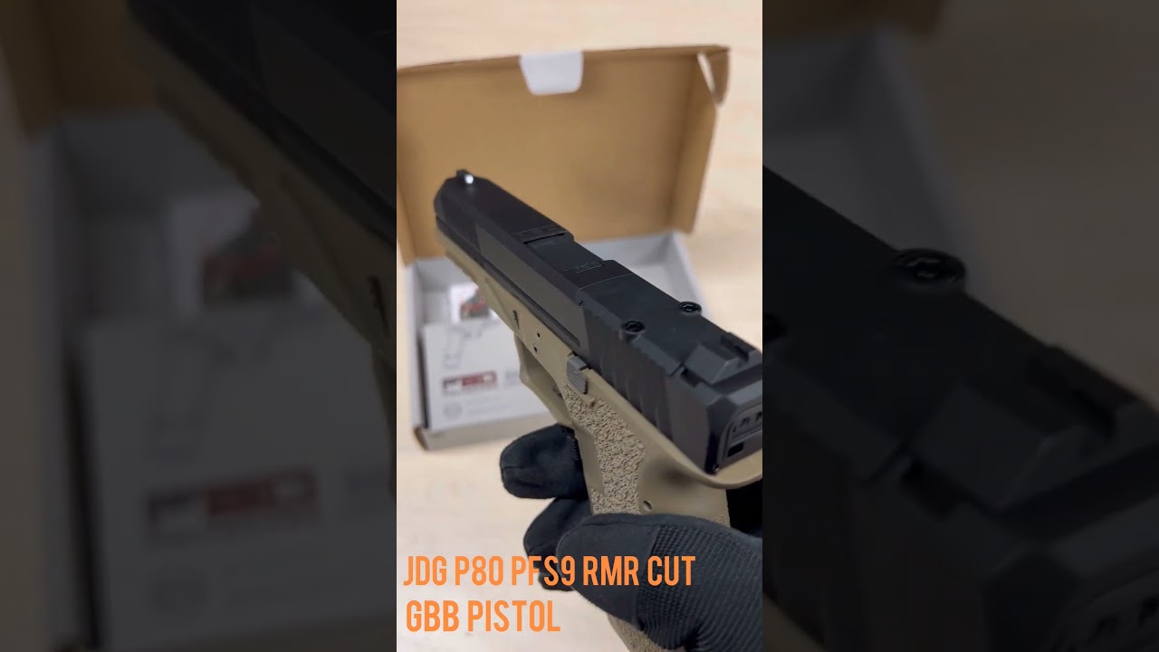 JDG P80 PFS9 RMR Cut Airsoft GBB Pistol