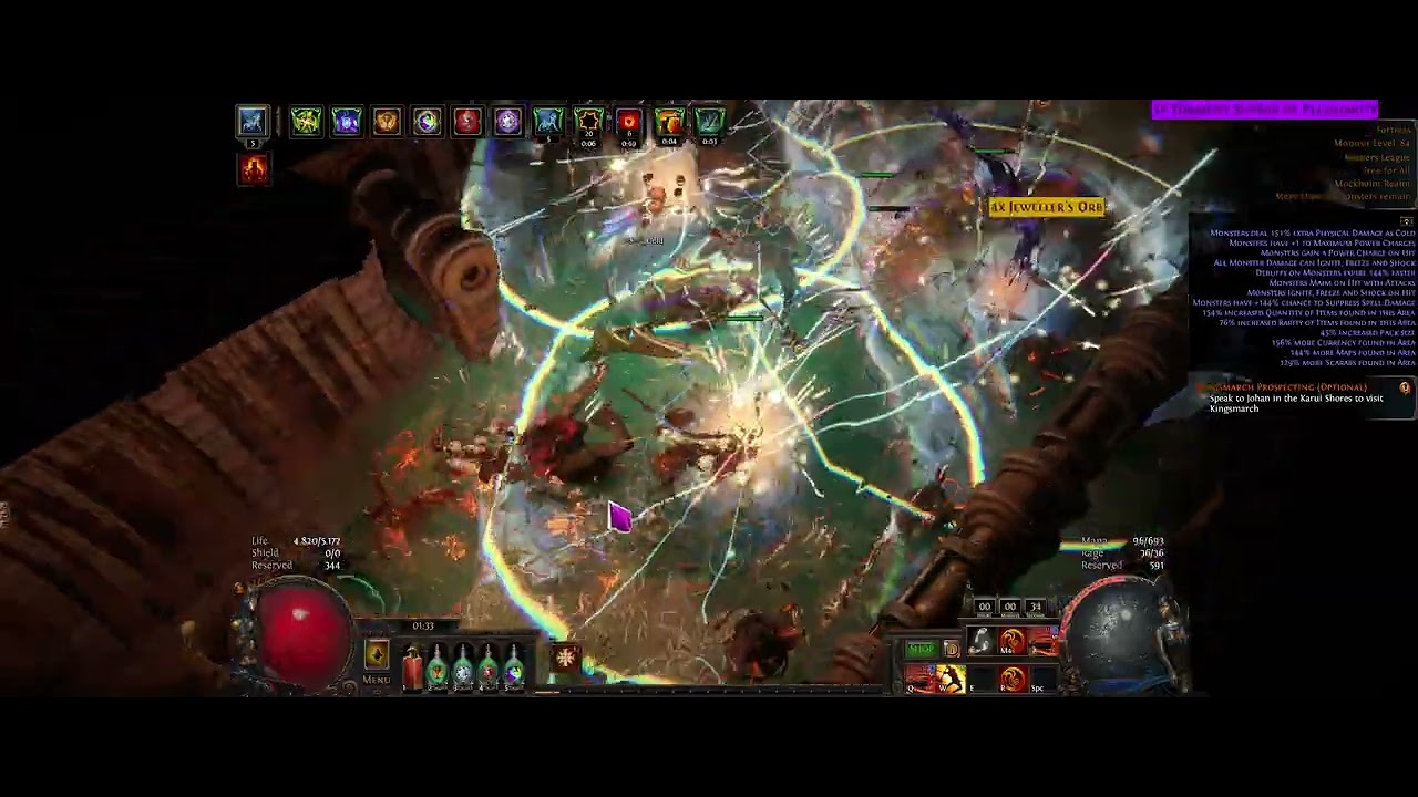 3.27 Path of Exile - Cyclone Shockwave Impale Slayer - T17 Fortress