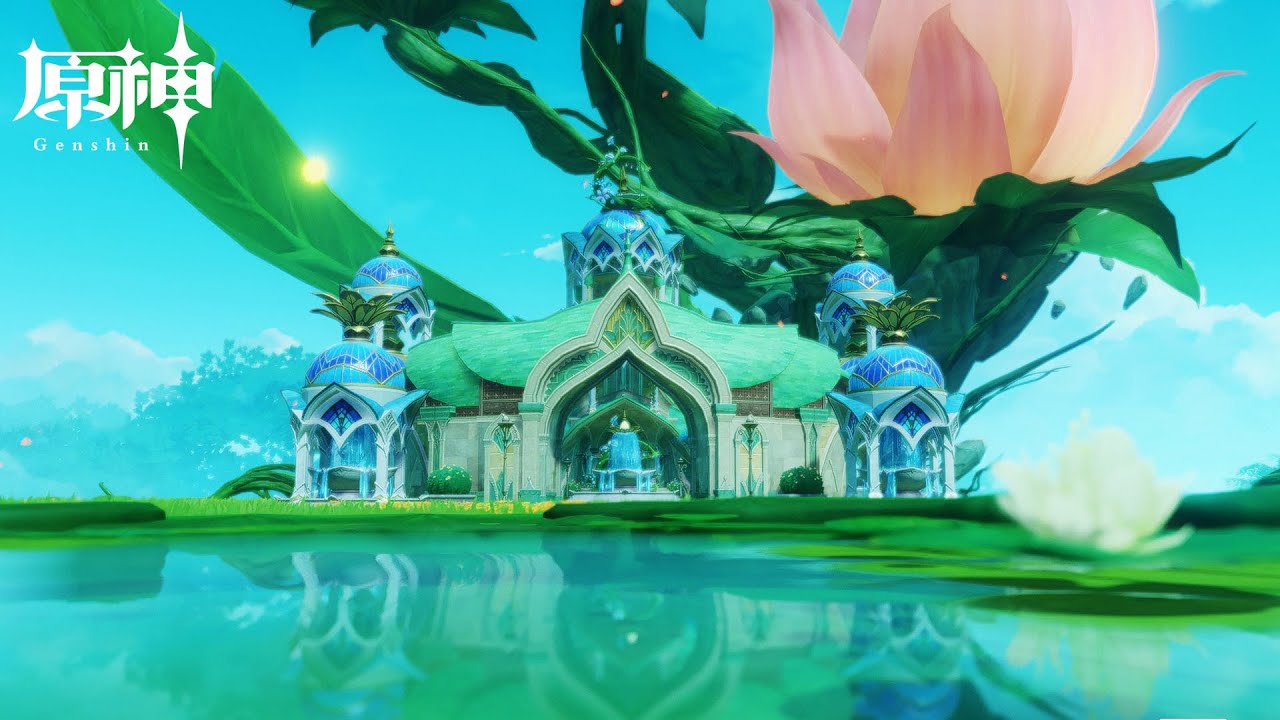 Genshin 🏰 The Palace of Dreams | Serenitea Pot Design || 夢の宮殿 塵歌壺 [ 原神 ] replica id | 模本