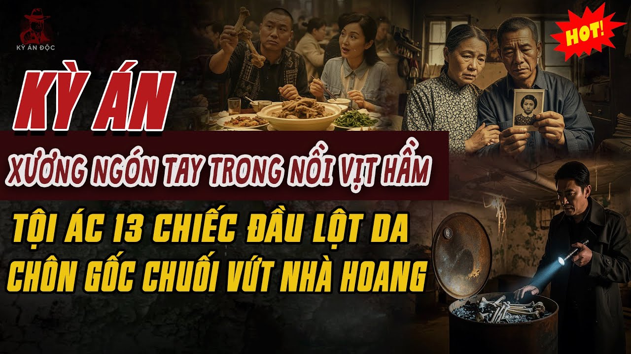 🚨Kỳ Án Trung Quốc Mới: XƯƠNG NGÓN TAY TRONG NỒI VỊT HẦM Tội Ác Chiếc Đầu Lột Da Chôn Dưới Gốc Chuối