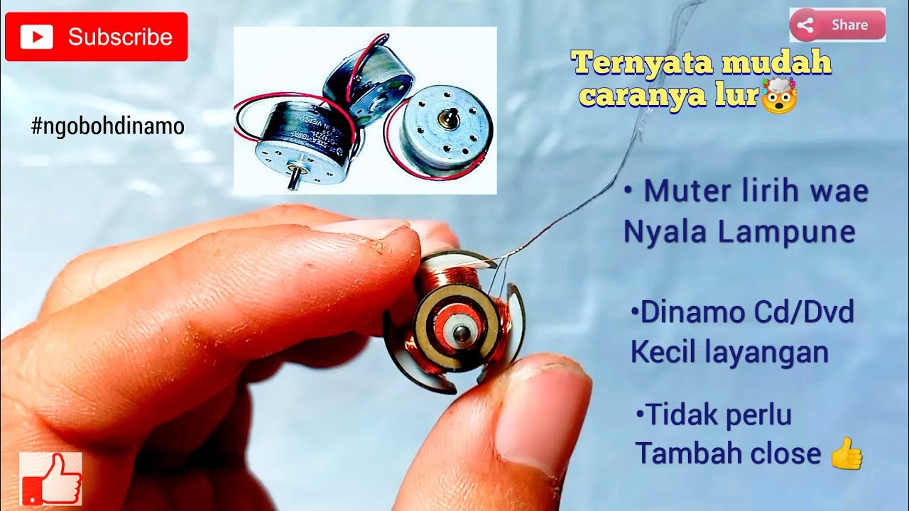 Cara Mengoboh Dinamo Kecil CD/DVD Layangan