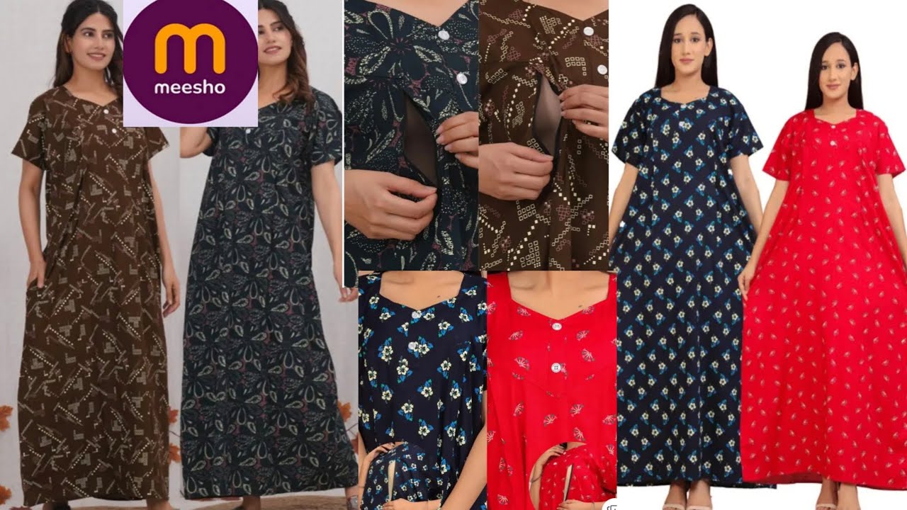 #Meesho feeding nighty 😍&hearts;️👆under 250/- #meesho #viralvideo #feedingnighty #meeshofinds #telugu