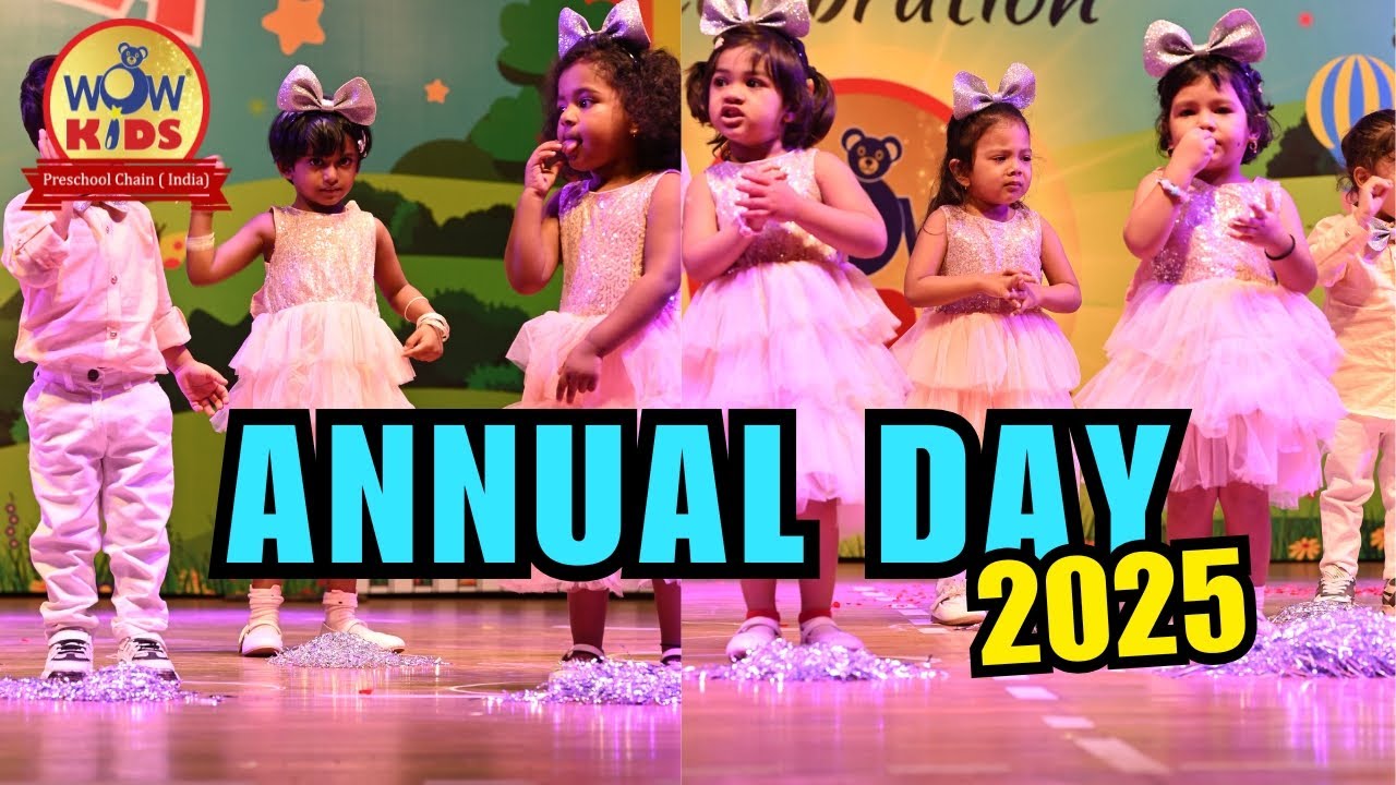 Playgroup Kids Dance Performance | WowKids Preschool Annual Day 2025 🎶