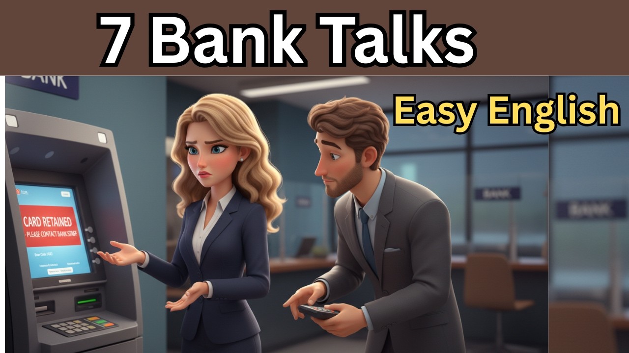 Learn English at the BANK | 7 Real Conversations for Beginners