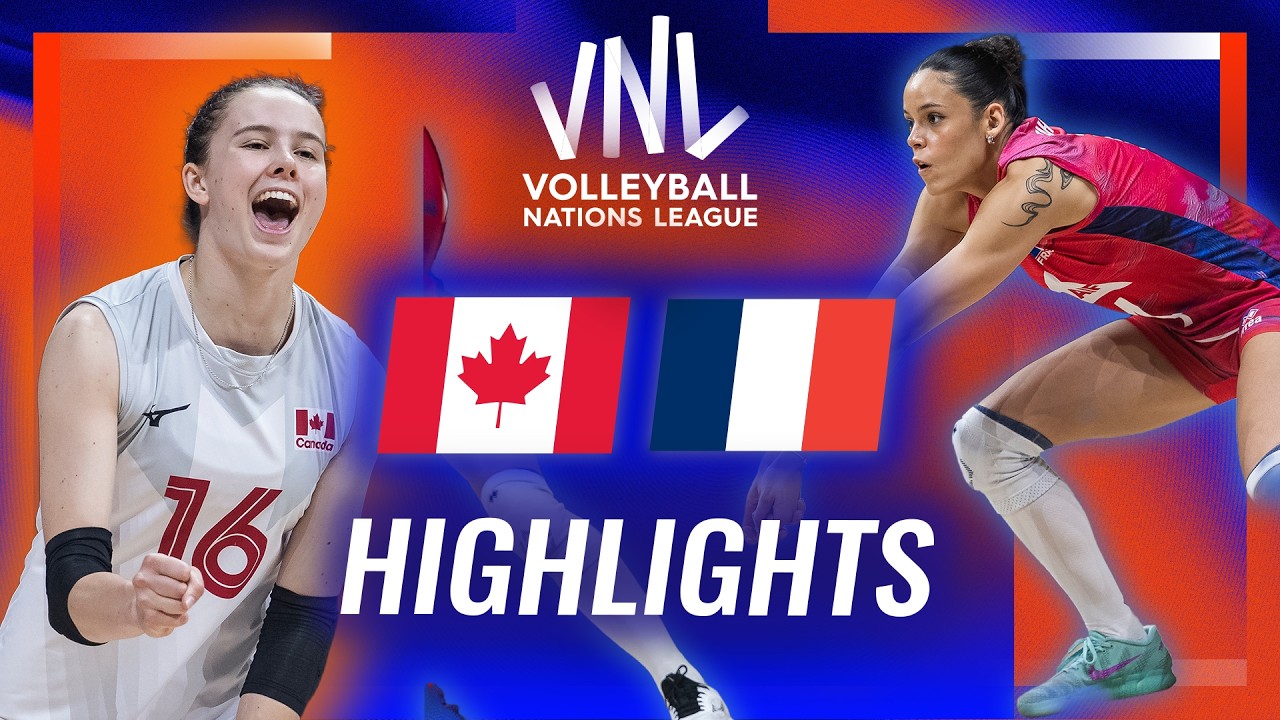 Canada🇨🇦 vs. France🇫🇷 - Highlights | Week 1 | Women's VNL 2026