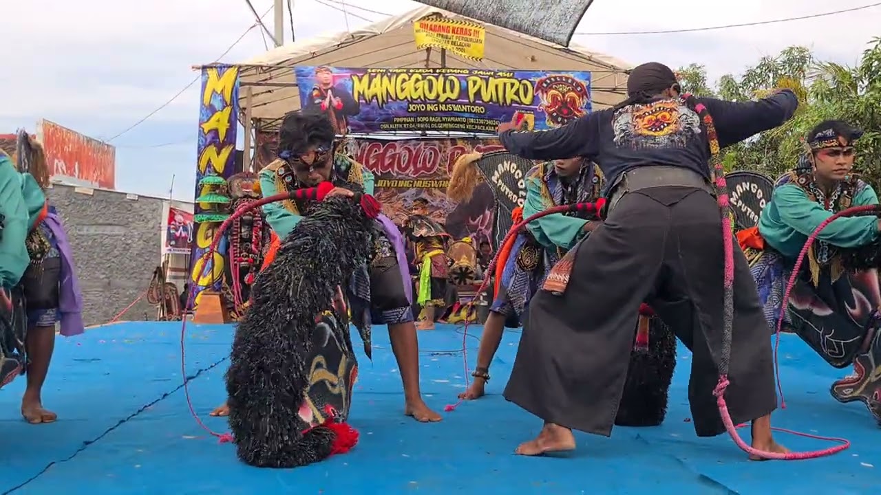 Jaranan MANGGOLO PUTRO celeng srenggi ft MANDA AUDIO Live pengkol ngrami sukomoro nganjuk