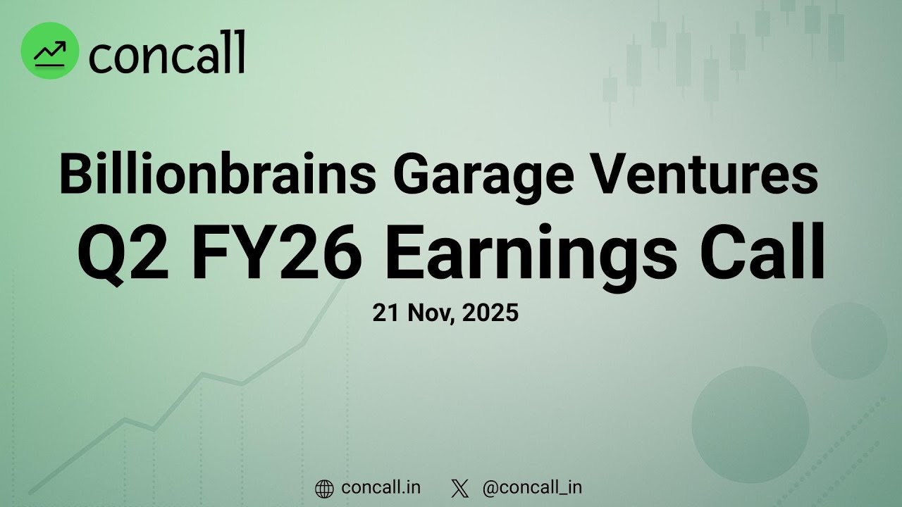 Billionbrains Garage Ventures (Groww) Q2 FY26 Earnings Conference Call | Concall.in