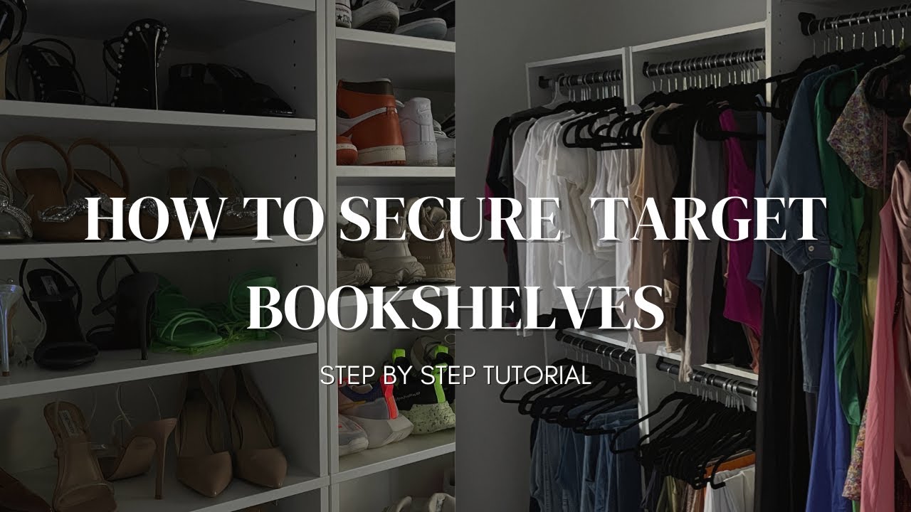 How to secure Target bookshelves to the wall - Step by Step Tutorial