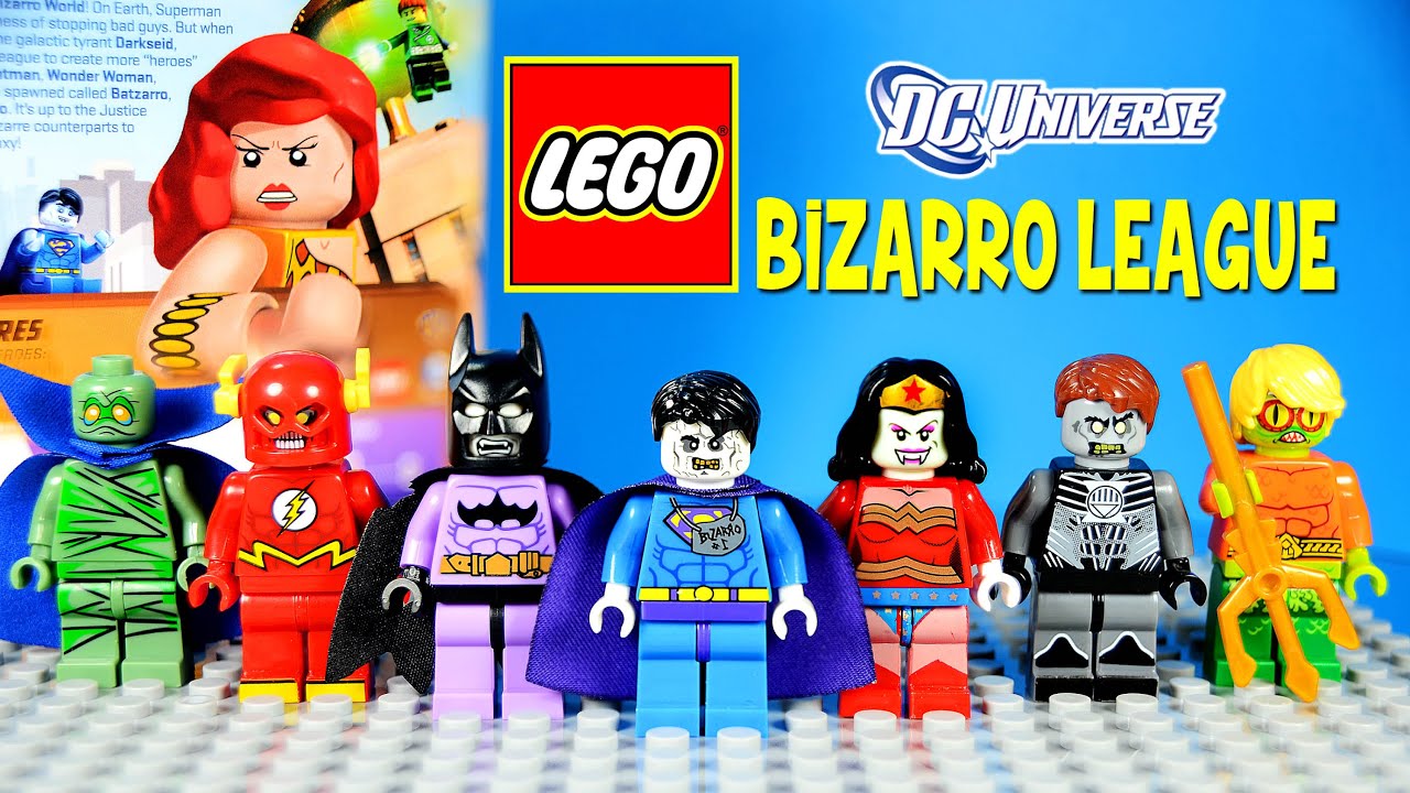 LEGO BIZARRO LEAGUE DC Comics Super Heroes MOC with Bizarro Batzarro & Bizarra Custom