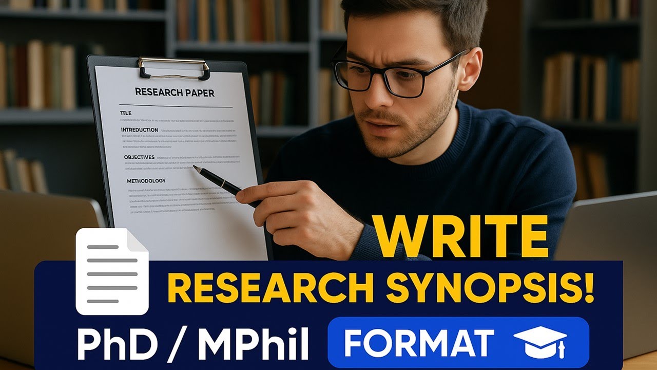 How to Write a Research Synopsis | Format for MPhil & PhD