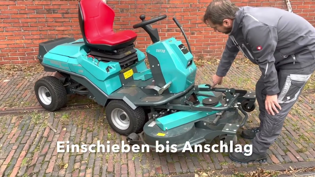 Das Mähwerk klappen zum Reinigen beim REMARC King Size Frontmäher und zurück / REMARC Technik Tipp