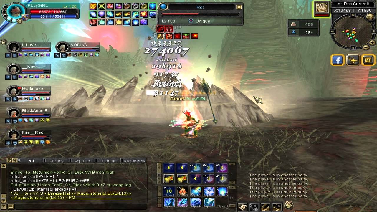 Silkroad Mensa Roc 4.3 M Damage PLayGiRL 120 LvL Rogue/Cleric
