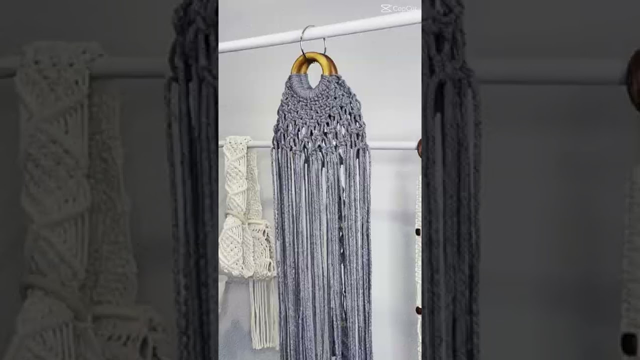 Tutoriel 3/3 Sac final / bag / macram&eacute; #tutorial #tuto #macrame #sacamain