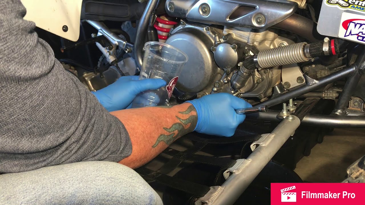 Suzuki LTZ-400 water pump removal
