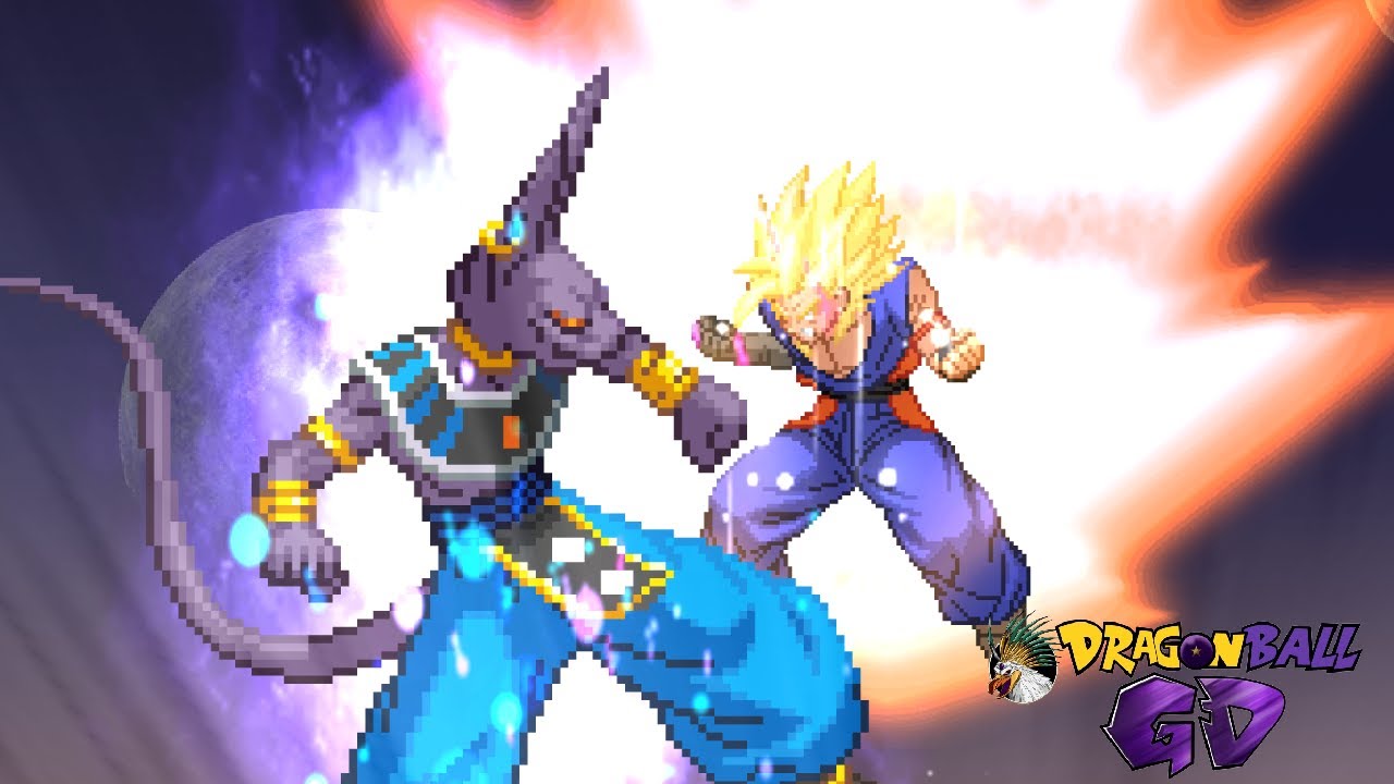 Gohan (GD) vs Beerus - Continuation - [Commission - Sprite Animation]