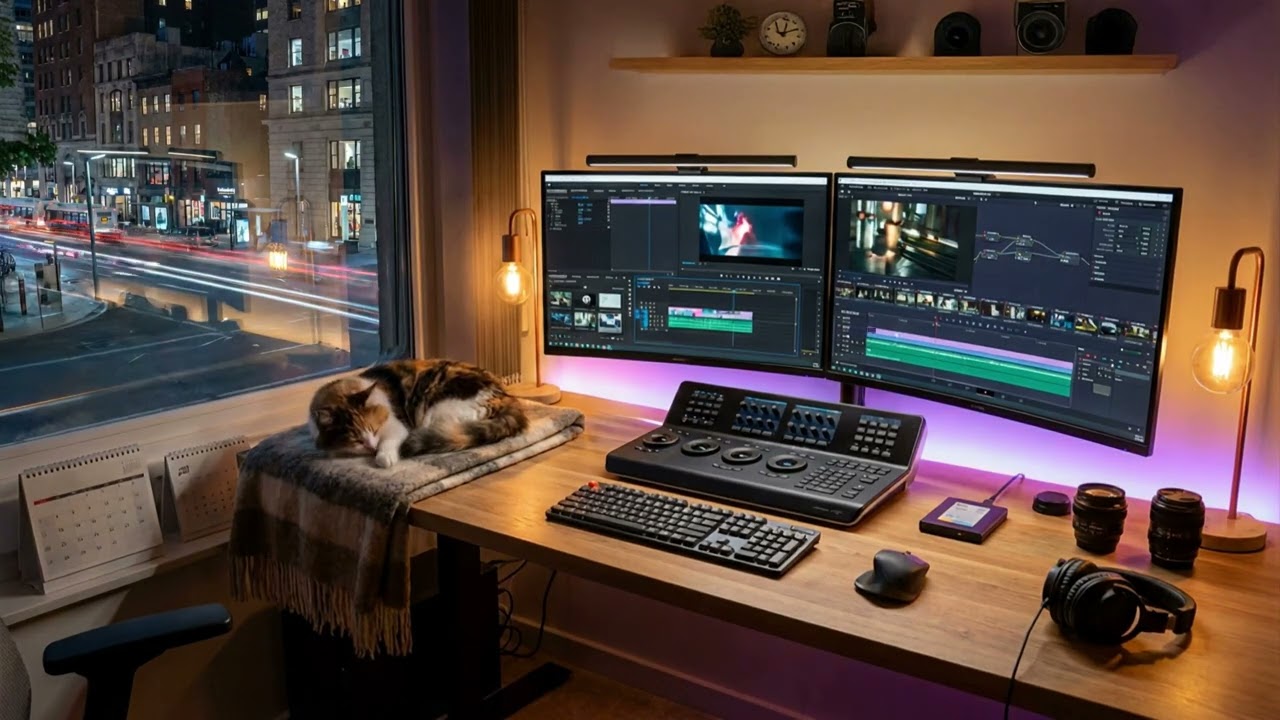 Ambient Background Music for Video Editors Cutting Raw Footage (1 hour)
