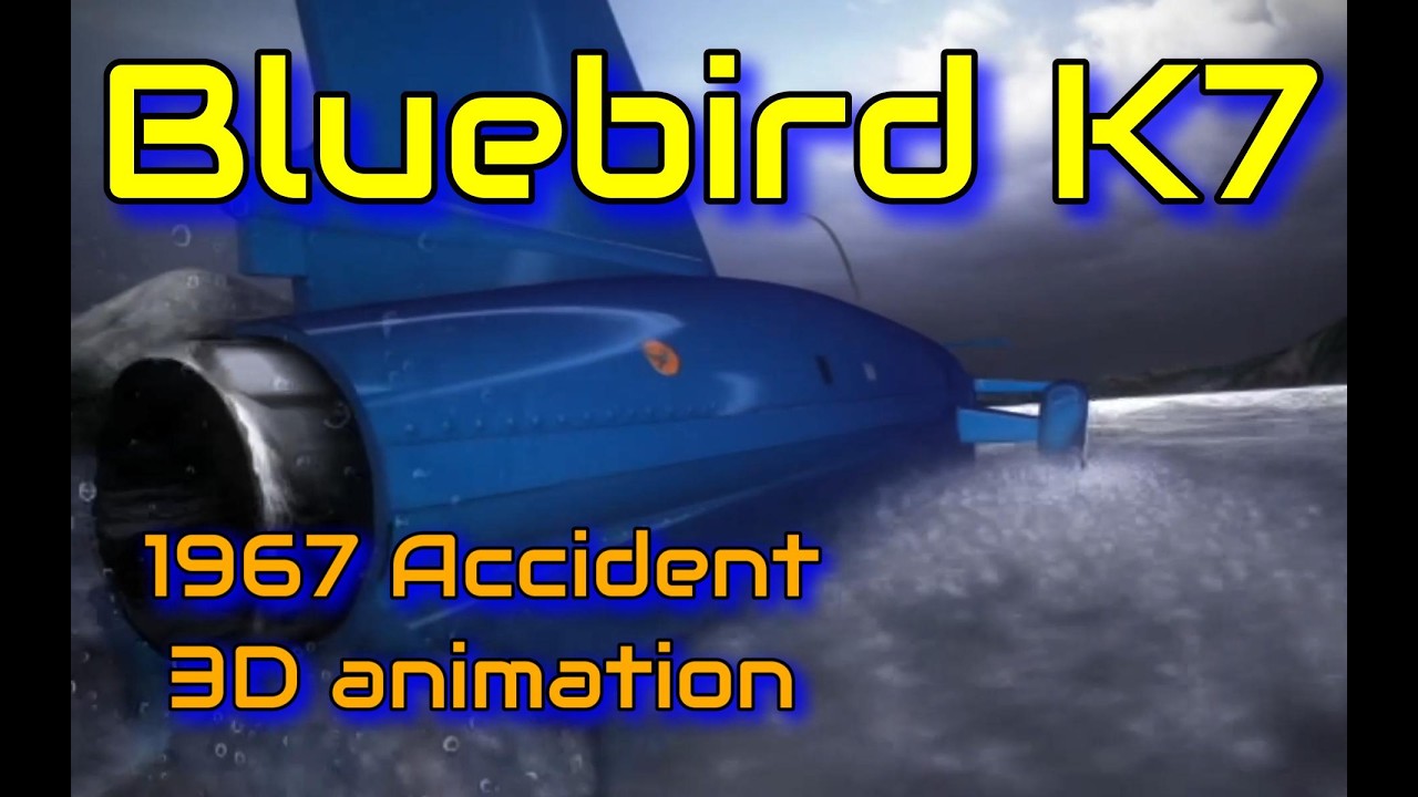 Bluebird K7, 3D Crash Animation. The 1967 Crash Second by Second
