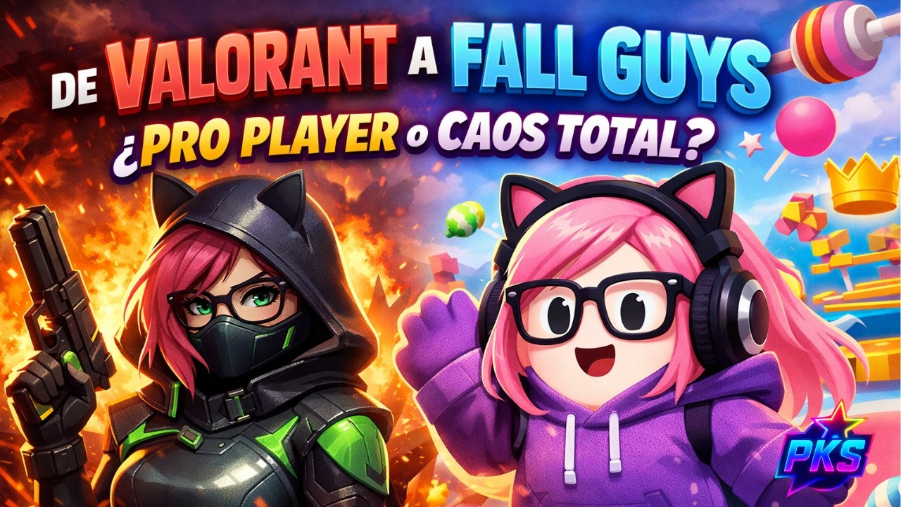 🔥 DE VALORANT A FALL GUYS 😱 | ¿PRO PLAYER o CAOS TOTAL? | Noche gamer con P3quita 🎮
