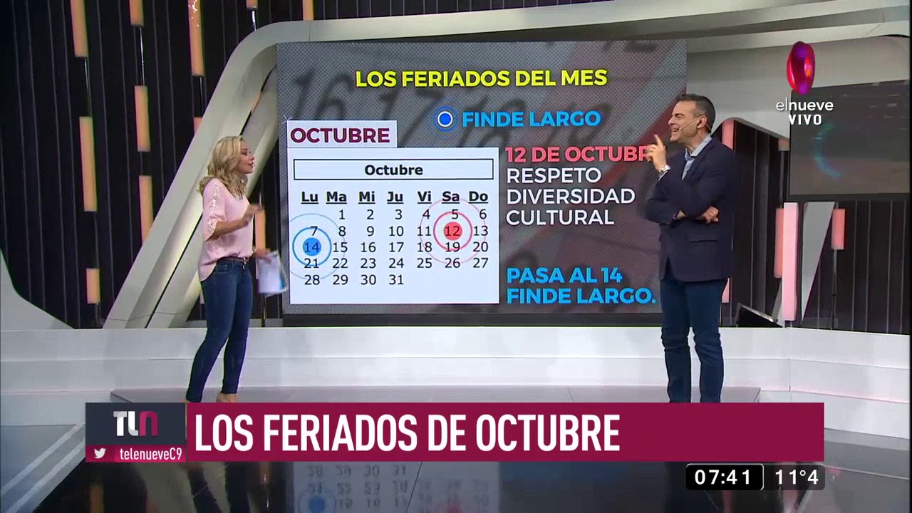 Estos son los feriados de octubre