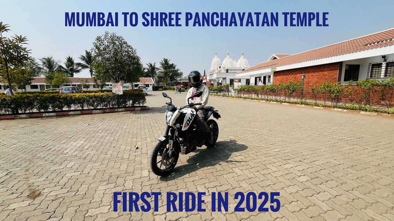First ride in 2025 | Mumbai to Shree Panchayatan Temple.