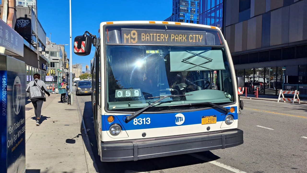 MTA NYCT Bus: 2015 NovaBus LFS SmartBus #8313 on the M9