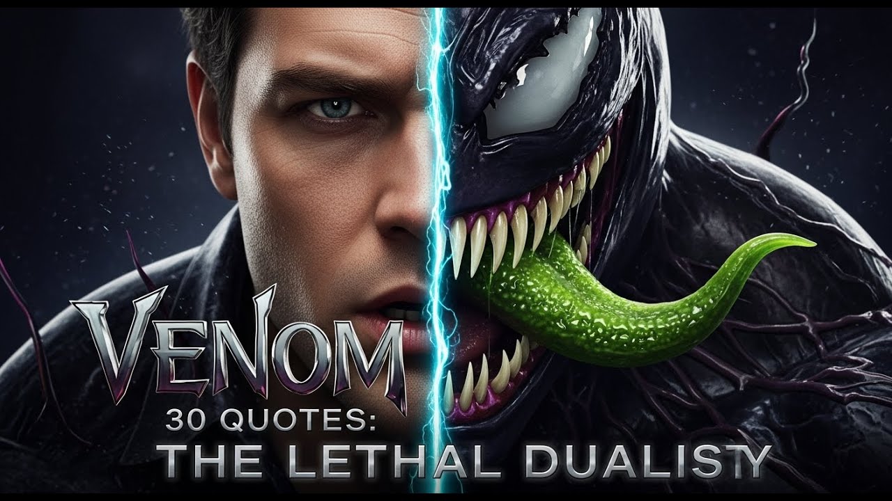 30 QUOTES VENOM – “THE LETHAL DUALITY” | Superhero Quotes