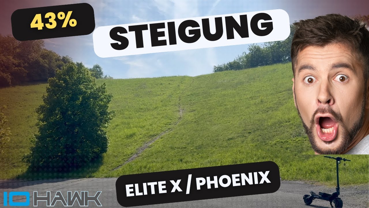 IO Hawk Elite X vs Phoenix eScooter  - Wir testen den olympischen Höllenberg mit 43 % Steigung