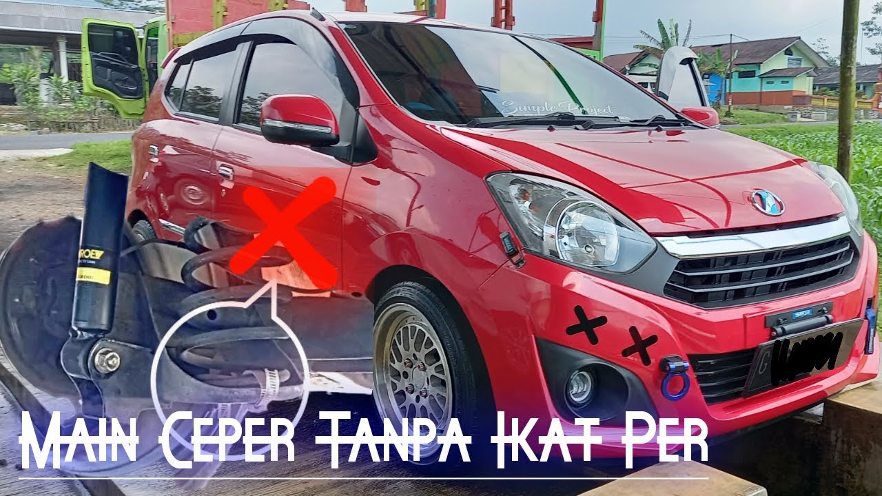 Cara Ganti Shockbreaker Belakang Agya dengan Shockbreaker Jazz || Solusi Mobil Ceper Tanpa Ikat Per