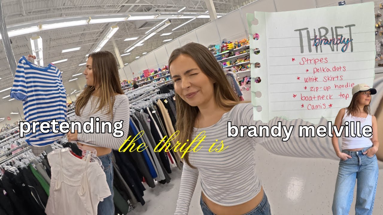 thrift with me at brandy melville aka just the thrift store...