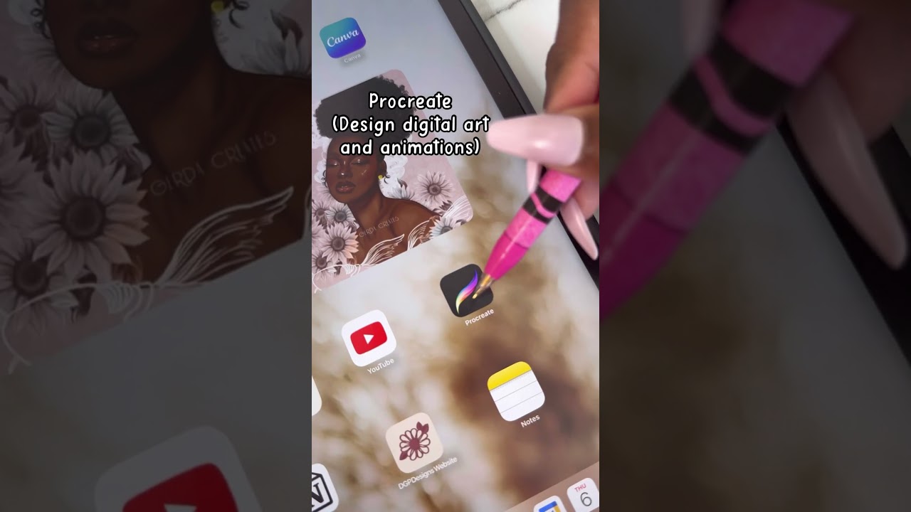4 must-have iPad apps ✨ #ipad #appstore #canva #procreate #goodnotes #pinterest