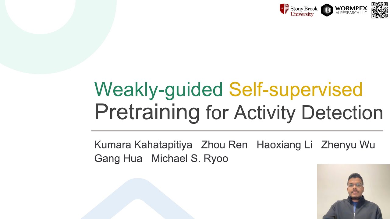 Weakly-guided Self-supervised Pretraining for Temporal Activity Detection [AAAI 23]