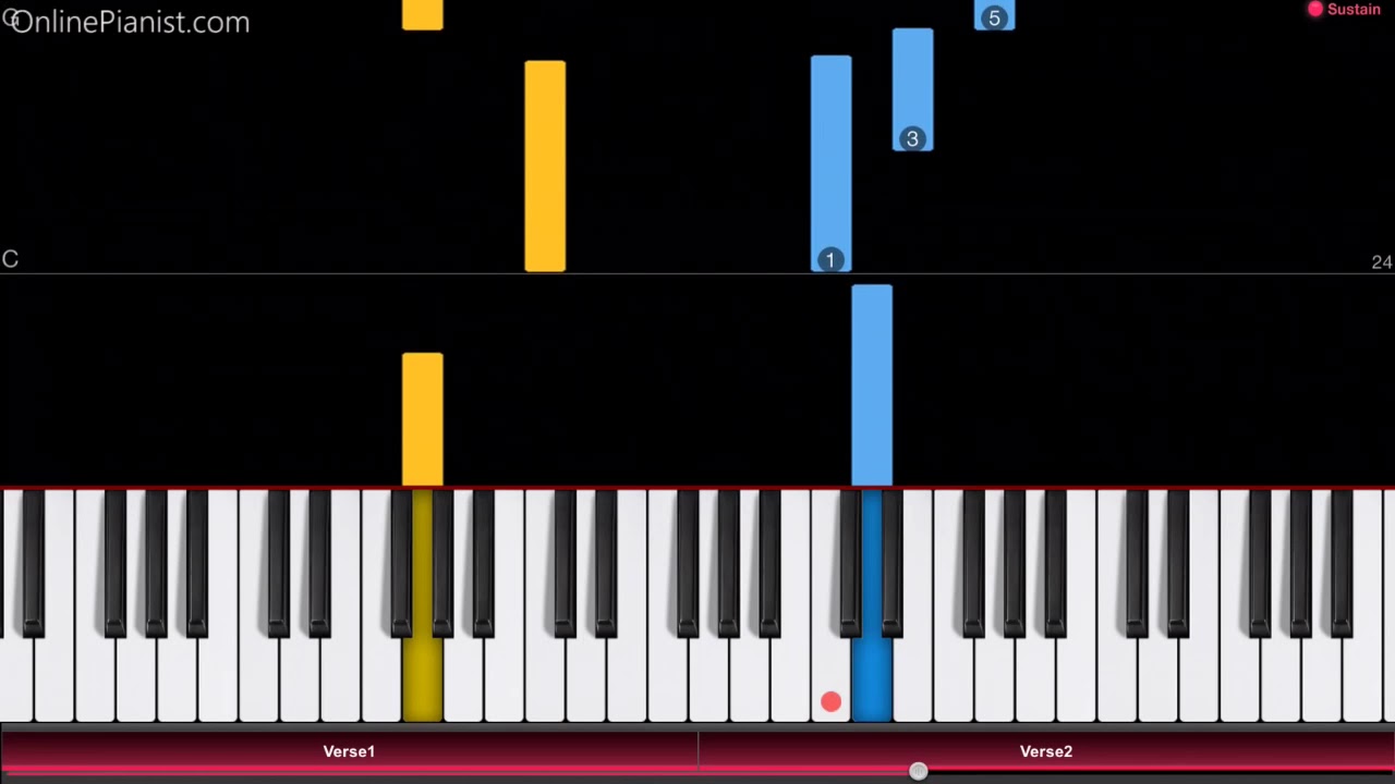 Lightly Row - Easy Piano Tutorial - 
