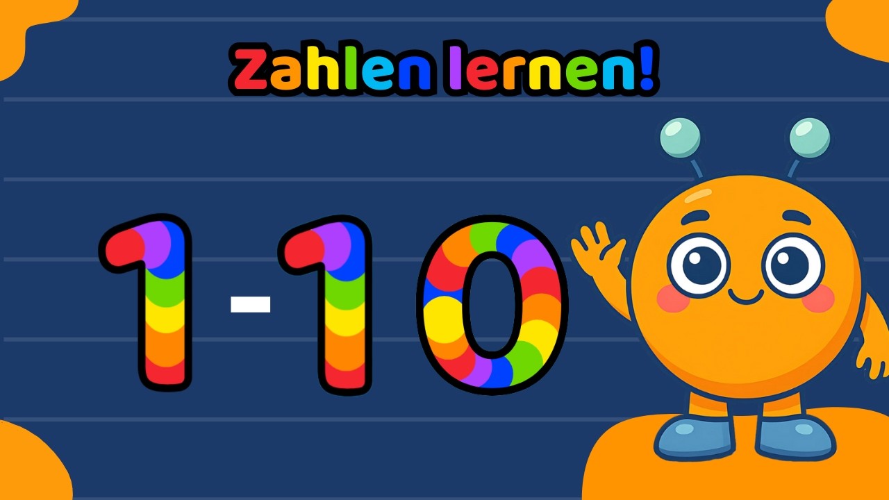 Zahlen lernen für Kinder – Zahlen 1 bis 10 | Ponko Deutsch