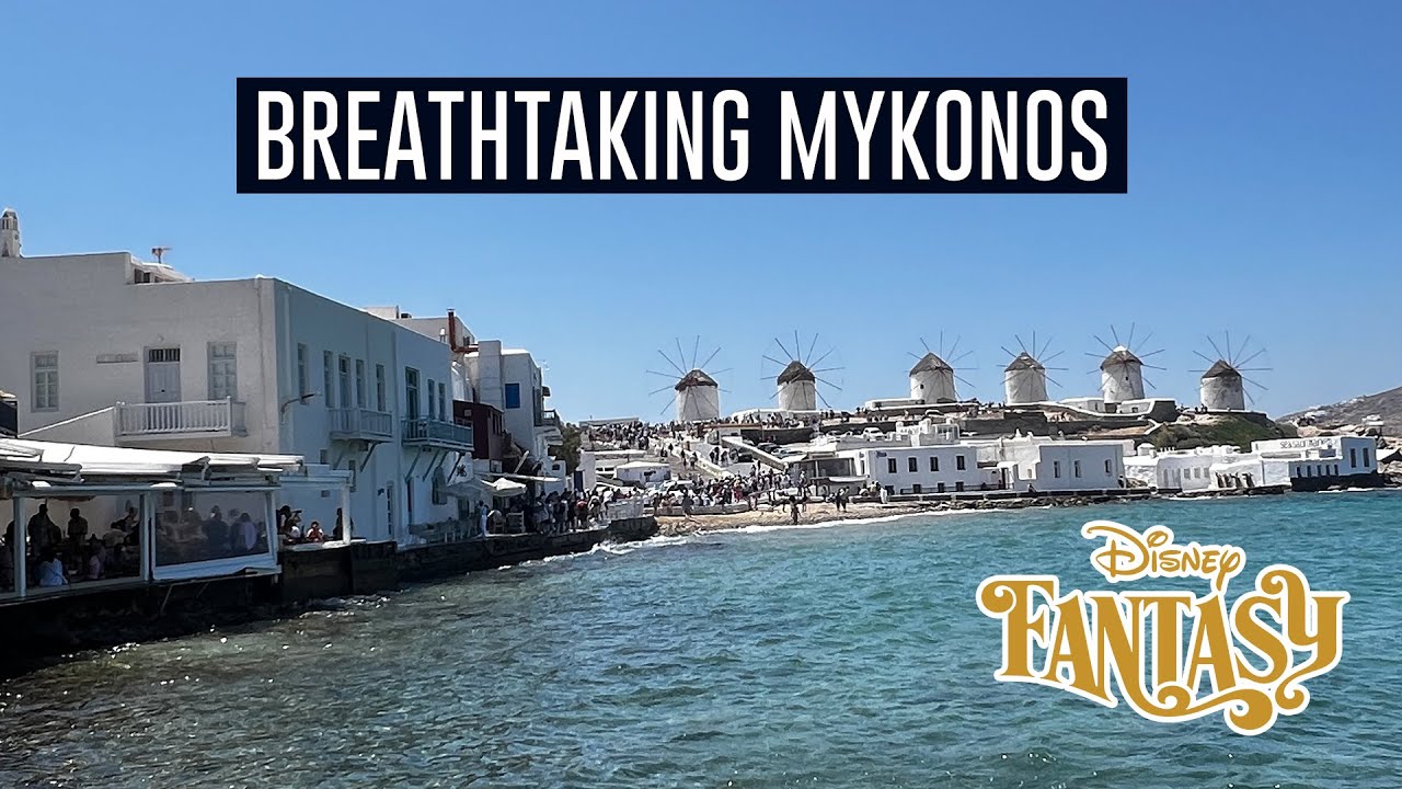 Blown away by our first time in Mykonos! Cruising on the Disney Fantasy