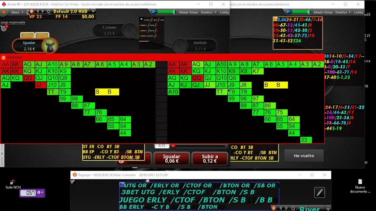 VISUALIZADOR POKER PREFLOP CON TABLAS DE ZEROS