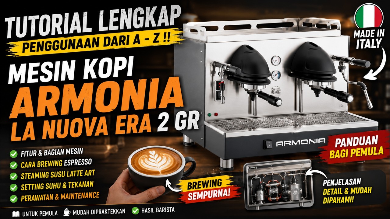 Mesin Kopi Armonia La Nuova Era 2 Gr - Tutorial Lengkap Penggunaan dari A - Z !! Panduan Bagi Pemula