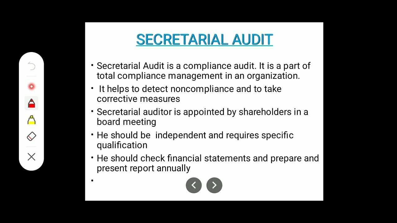 secretarial audit_corporate governance_mcom 1st sem