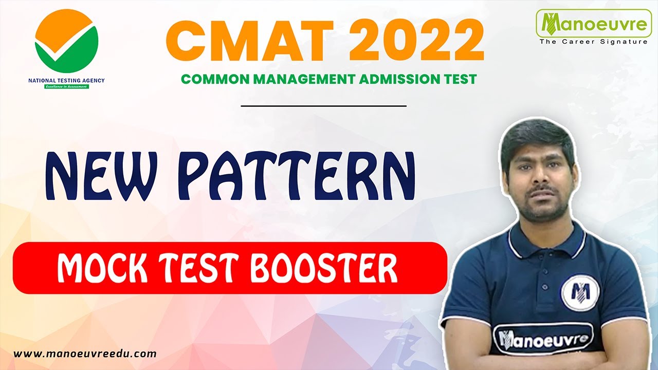MBA CMAT 2022 I NEW PATTERN MOCK TEST BOOSTER..