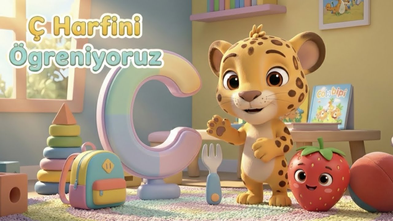 Ç Harfini Öğreniyoruz! 📚| Parstiko ile A’dan Z’ye Çocuk Şarkıları | Okul Öncesi 🎶