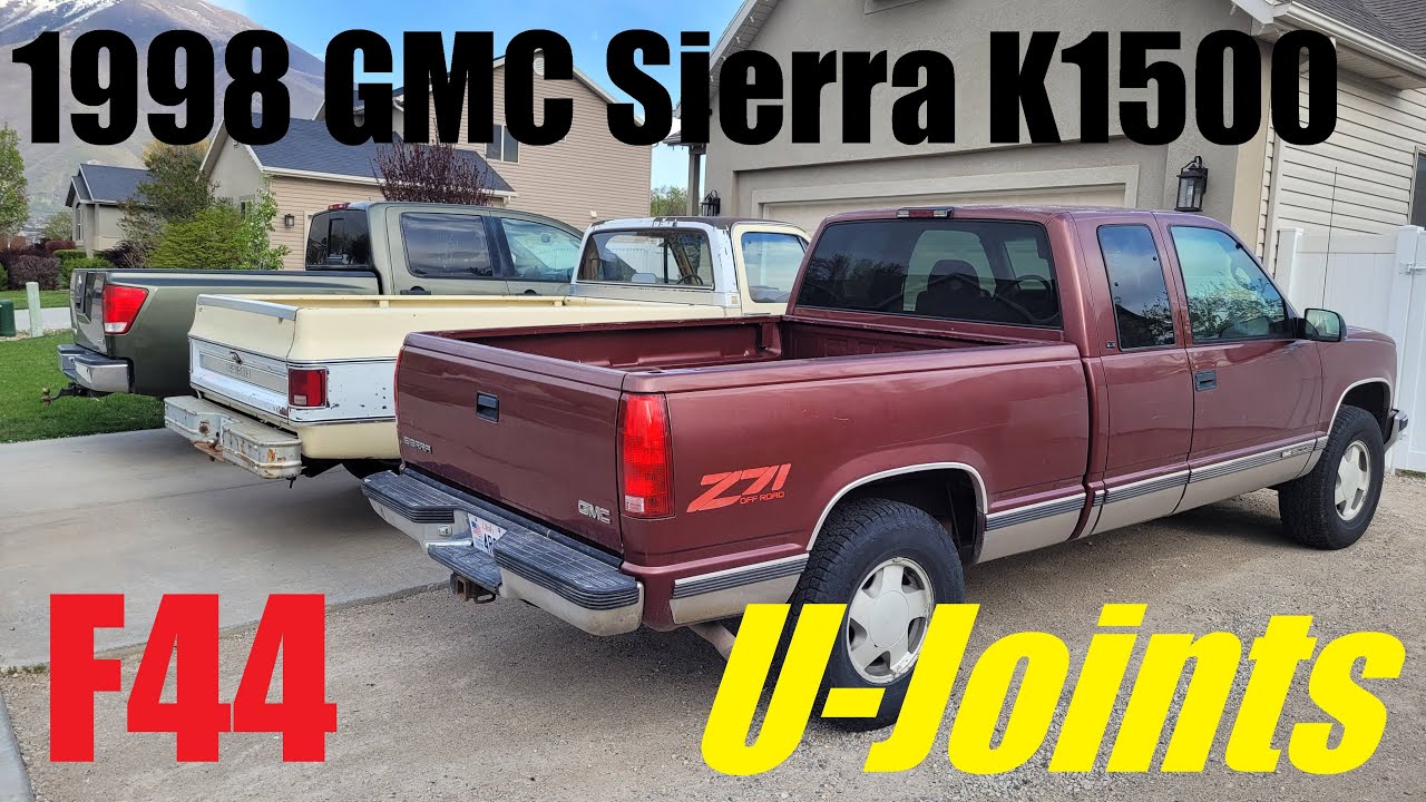 Ep. 19 - Replacing the U-joints on my 1998 GMC Sierra K1500 Z71 - F44 Heavy Duty Option